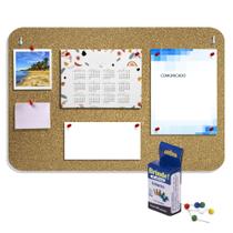 4 Quadro Aviso Cortiça Recado Mural Fotos 28x44cm