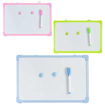 4 Quadro Branco Lousa 30x20cm Magnético Com Caneta e Apagador 4 Quadro Branco Lousa 30x20cm Magnético Com Caneta e Apagador