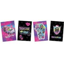 4 Quadros Cartaz Decoração Festa Monster High