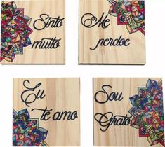 4 Quadros Meditação Oração Ho Oponopono 4 Quadros Meditação Oração Ho Oponopono