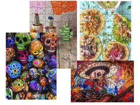 4 Quebra-cabeças Atividades Cultura Mexicana 24 peças 4 Quebra-cabeças Atividades Cultura Mexicana 24 peças