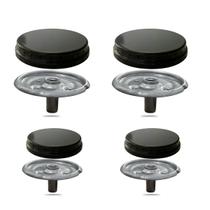 4 Queimadores e 4 Sorvetes Espalhadores Tampinhas Para Boca De Fogão Esmaltec 4 Bocas Esmaltec