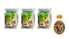 4 Rações Mistura para Passarinhos / Pássaro Canário do Reino Mel 500g 4 Rações Mistura para Passarinhos / Pássaro Canário do Reino Mel 500g