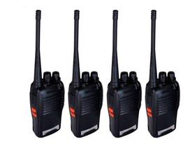 4 Radio Comunicador Ht Proffisional 16 Canais Para Empresas Seguranças Contrução Walk Talk