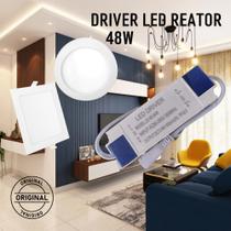 4 Reator Led Driver 48w/ 72-96v Plafon Embutir Sobrepor 600mA