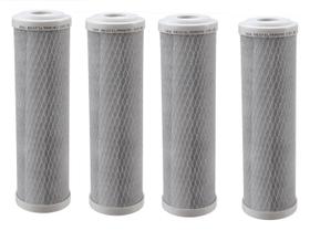 4 Refil Filtro Carvão Ativado Carbon Block 9.3/4 Encaixe
