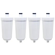4 Refil Purificador Pro Saude Blindado Carvão Ativado Torneira Filtro Vela Água