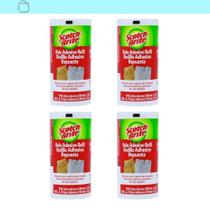 4 Refil Rolo Adesivo Scotch-Brite Roupas Novas Todos Os Dias Branco