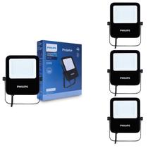 4 Refletor Led 10w Philips 6500k Fria Bivolt Alumínio IP65
