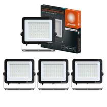 4 Refletores Compact Ledvance 4000k Ip65 200w Preto Bivolt