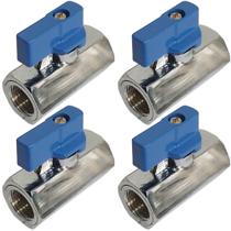 4 registro valvula de esfera femea mini alavanca rosca 1/2