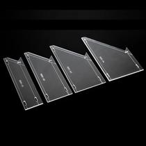 4 Réguas Gabarito Canto Mitrado Costura Patchwork Artesanato