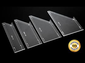 4 Réguas Gabarito Canto Mitrado Costura Patchwork Artesanato