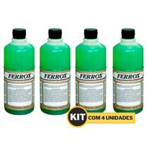 4 Removedor de Ferrugem Ferrox Convertedor 500ml cada 4 Removedor de Ferrugem Ferrox Convertedor 500ml cada