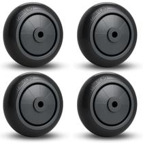 4 Roda 412 PVC Rolamento Esfera Carrinho Supermercado 80kg 4 Roda 412 PVC Rolamento Esfera Carrinho Supermercado 80kg