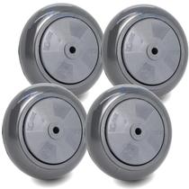 4 Roda 512 Carrinho Supermercado Rodinha 5 Pol Rodízio MegaLeo