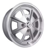 4 Rodas aro 15 Fusca Porsche Prata diamantada