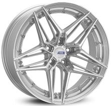 4 RODAS RAW SPE-07 MODELO XF007 ARO 18X8 (5X112) ET35 cor:Prata Diamantada