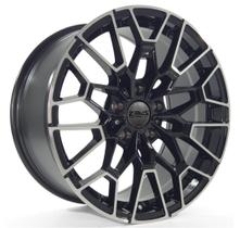 4 RODAS ZEUS IMP MODELO ESPORTIVO BMW / ARO 18 / 2 TALAS (5X120) ET30/35 cor:Preta Diamantada