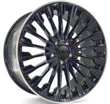 4 RODAS ZEUS MODELO MERCEDES / ARO 19 2 TALAS (5X112)ET36/42 cor:Black Piano borda Diamantada