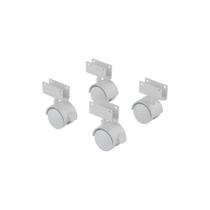 4 Rodinha Para Berço Rodízio Roda Chapa U 15mm 100KG 4 Rodinha Para Berço Rodízio Roda Chapa U 15mm 100KG