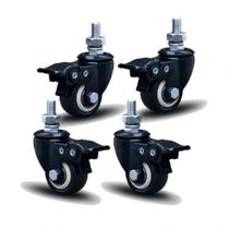 4 Rodizio 41mm. Espiga E Freio Glebf.1.5/8.bp.e