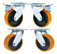 4 Rodizio 5x2 Industrial 2 C/freio + 2 S/freio Carga 1600 Kg