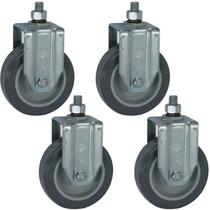 4 Rodízio Fixo Espiga Pvc 4 Polegadas Fle412bp 65kg Schioppa 4 Rodízio Fixo Espiga Pvc 4 Polegadas Fle412bp 65kg Schioppa