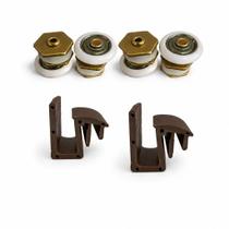 4 Roldanas Excêntricas e 2 Guias Deslizantes para Box de Vidro 8mm 4 Roldanas Excêntricas e 2 Guias Deslizantes para Box de Vidro 8mm