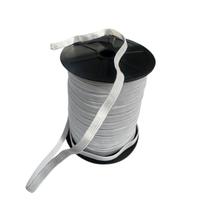 4 Rolos de Elástico chato Branco N12- 0.7mm largura 50metros