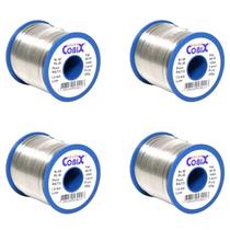 4 Rolos Estanho Para Solda Eletrônica 1mm 60x40 Cobixc 4 Rolos Estanho Para Solda Eletrônica 1mm 60x40 Cobixc