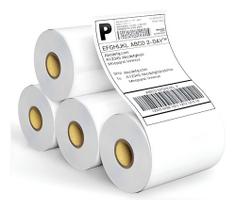 4 Rolos Etiqueta 10x15 100x150 Térmica Serrilha Zebra Elgin Cor Branco 4 Rolos Etiqueta 10x15 100x150 Térmica Serrilha Zebra Elgin Cor Branco