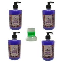 4 Sabonete Líquido 500ml Grosso Lavanda Açai Algodão Erva Doce Pitanga Jabuticaba - Envio Já