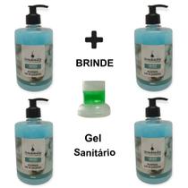 4 Sabonete Líquido Grande 500ml de Flor Algodão Premiun Aveludado Cheiroso da Senalândia - Envio Já