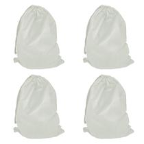 4 Saco Para Roupa Suja Viajem Mala Tnt Sacola Fechada Cordão