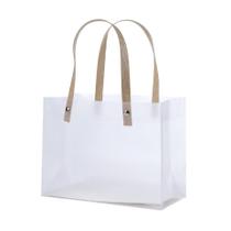 4 Sacolas para Presente Fosca Transparente com Alça 20X25X10