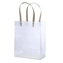 4 Sacolas para Presente Fosca Transparente com Alça 25x20x10