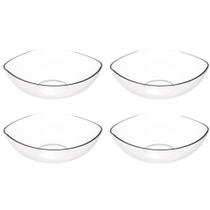 4 Saladeiras Tigela Trio Plástica Transparente Crippa Salada Pipoca Doces Sobremesa 4 Saladeiras Tigela Trio Plástica Transparente Crippa Salada Pipoca Doces Sobremesa