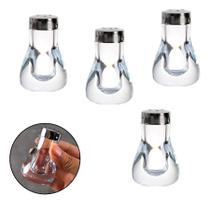 4 Saleiros 35 Ml Com Tampa Metálica Pequeno 8cm Pimenteiro
