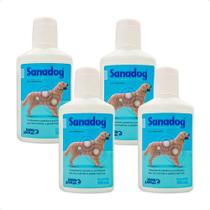 4 Sanadog Shampoo Mundo Animal 125ml - Envio Imediato