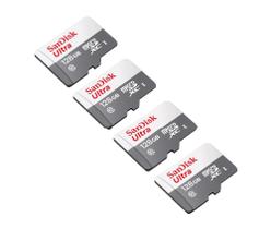 4 SanDisk Ultra MicroSD 128GB Class10 Memory Card 100MB/s