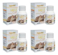 4 Sbelt Cat 40ml Suplemento P/ Gatos L Carnitina - Organnact