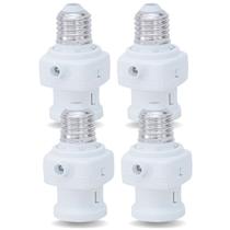 4 Sensor Fotosoquete 4 Em 1 Fotocélula Temporizador Bivolt E27 Acende Noite Apaga Dia Automático Luz