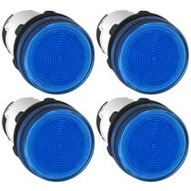 4 Sinaleiro Azul Xb7 Plástico para Lâmpada Ba9s Schneider 250v 4 Sinaleiro Azul Xb7 Plástico para Lâmpada Ba9s Schneider 250v