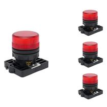 4 Sinaleiro LED Steck Luminoso Vermelho SLLSL1 Max Botton