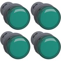 4 Sinaleiro Verde Xb7 Plástico para Lâmpada Ba9s Schneider 250v