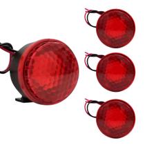 4 Sirene Piezo 6 Tons Com Led Vermelho 12v Marcha Ré Universal