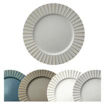 4 Sousplat Redondo Mesa Posta Plástico Alto Padrão Lisa Vr 4 Sousplat Redondo Mesa Posta Plástico Alto Padrão Lisa Vr