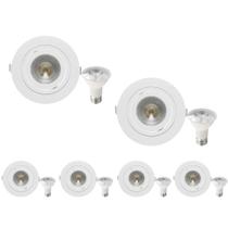 4 Spot Emb Face Plana PAR20 + 1 Lâmpada LED 6W 2700K E27 4 Spot Emb Face Plana PAR20 + 1 Lâmpada LED 6W 2700K E27