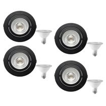 4 Spot Embutir Face Plana PAR30 + Lâmpada LED 10W 3000k E27 4 Spot Embutir Face Plana PAR30 + Lâmpada LED 10W 3000k E27